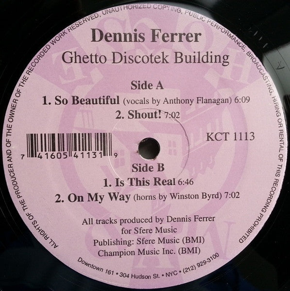 Dennis Ferrer : Ghetto Discotek Building (12")