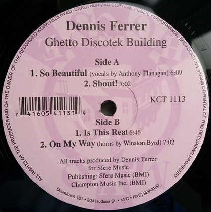 Dennis Ferrer : Ghetto Discotek Building (12")