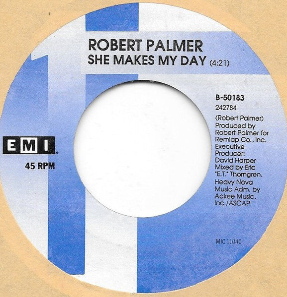 Robert Palmer : She Makes My Day (7", Single)