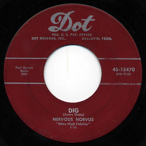 Nervous Norvus : Transfusion (7", Single, Ind)