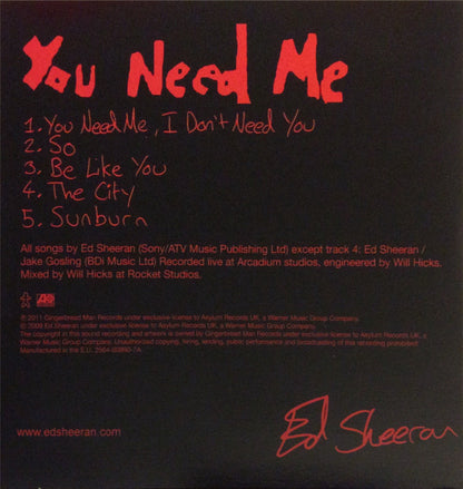 Ed Sheeran : 5 (Box, Comp + CD, EP + CD, EP + CD, EP + CD, EP + CD)