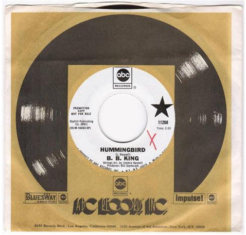 B.B. King : Hummingbird / Ask Me No Questions (7", Single, Promo)