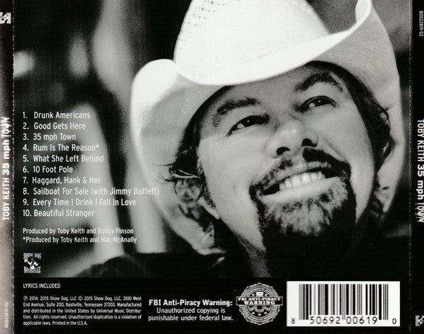 Toby Keith : 35 MPH Town (CD, Album)
