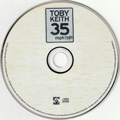 Toby Keith : 35 MPH Town (CD, Album)