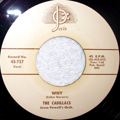 The Cadillacs : Don't Be Mad With My Heart (7", Unofficial)