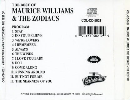 Maurice Williams & The Zodiacs : The Best Of Maurice Williams & The Zodiacs (CD, Comp)