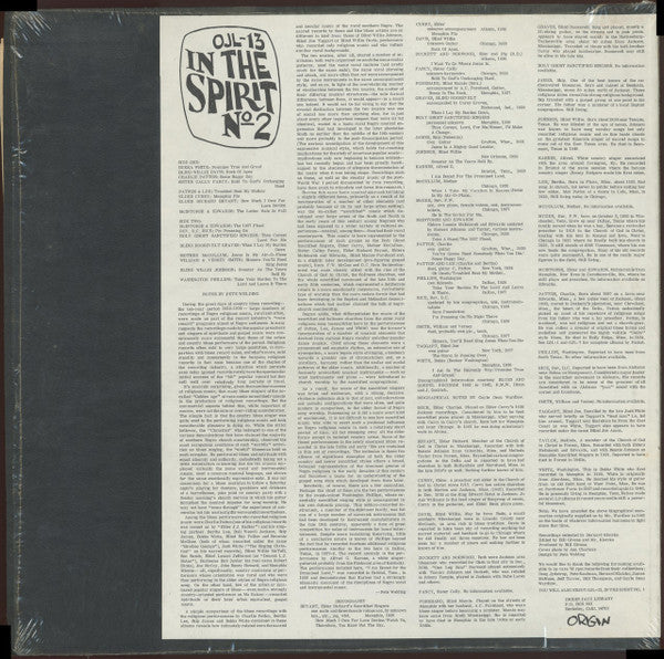 Various : In The Spirit Vol. 2 (LP, Comp, RE)