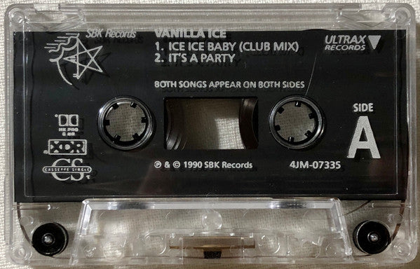 Vanilla Ice : Ice Ice Baby (Cass, Single, Blu)