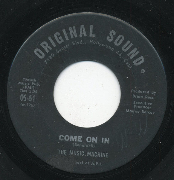 The Music Machine : Talk Talk / Come On In (7", Single)