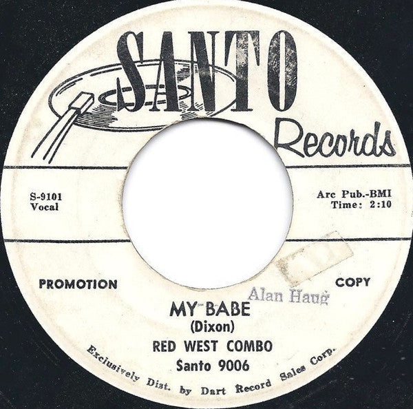 Red West Combo : My Babe / Bossa Nova Momza (7", Promo)