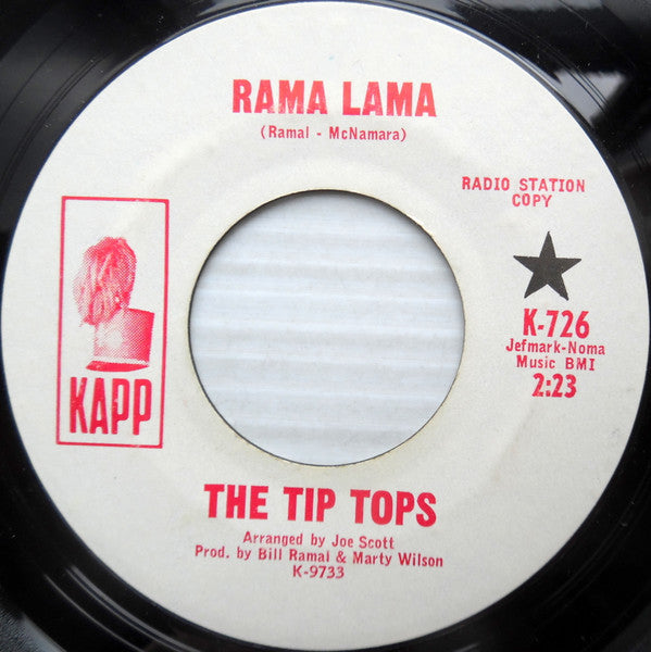 The Tip Tops (2) : Rama Lama (7", Promo)