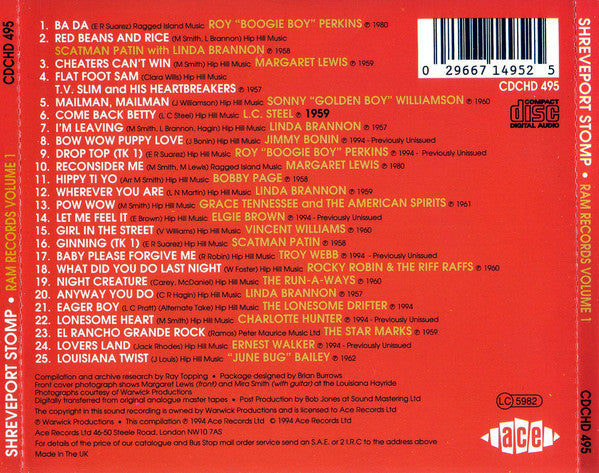 Various : Shreveport Stomp (CD, Comp)