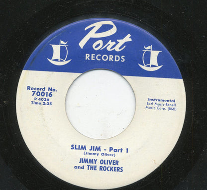 Jimmy Oliver and the Rockers : Slim Jim – Part 1 & Part 2 (7", Single)