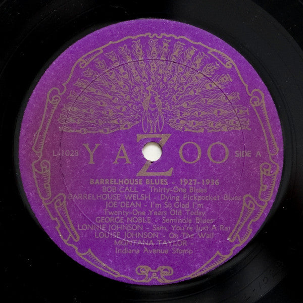 Various : Barrelhouse Blues 1927-1936 (LP, Comp, RE)