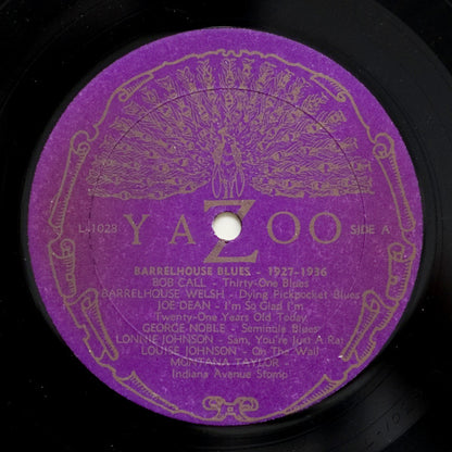 Various : Barrelhouse Blues 1927-1936 (LP, Comp, RE)