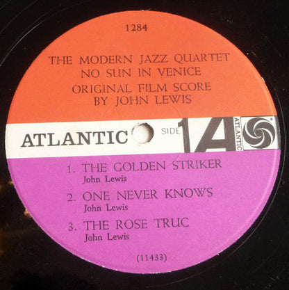 The Modern Jazz Quartet : The Modern Jazz Quartet Plays One Never Knows - Original Film Score For “No Sun In Venice” (LP, Album, Mono, RP)