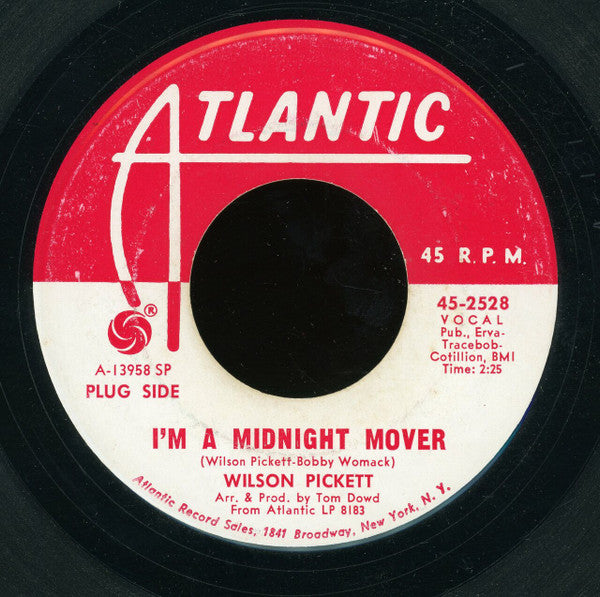 Wilson Pickett : I'm A Midnight Mover (7", Single, Promo, SP )
