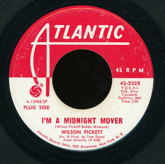 Wilson Pickett : I'm A Midnight Mover (7", Single, Promo, SP )