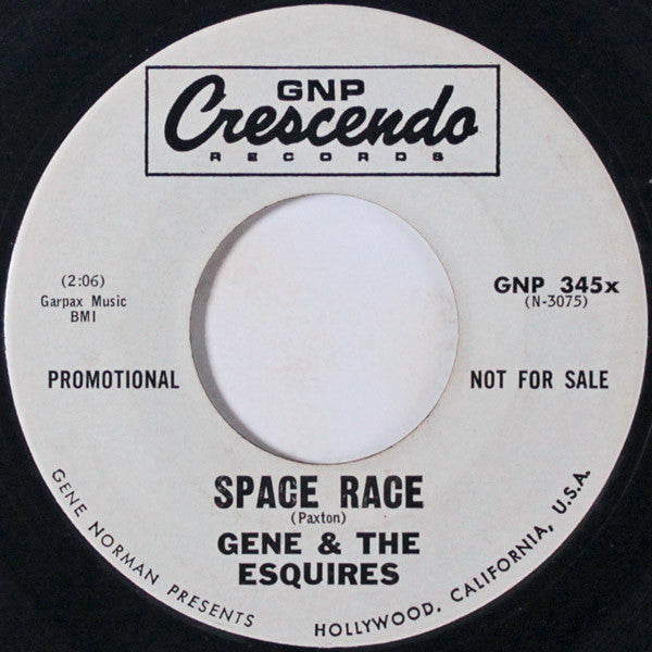 Gene & The Esquires : Space Race (7", Promo)