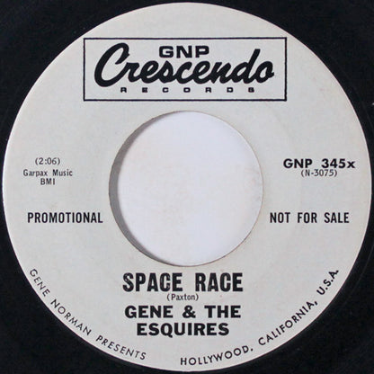 Gene & The Esquires : Space Race (7", Promo)