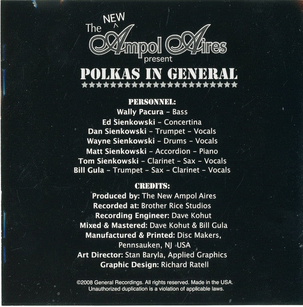 The New Ampol Aires : Polkas In General (CD, Album)
