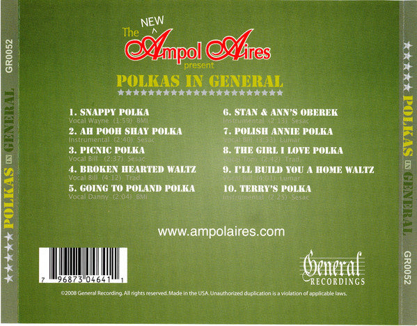 The New Ampol Aires : Polkas In General (CD, Album)
