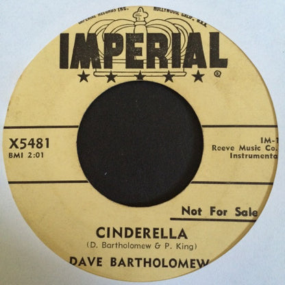 Dave Bartholomew : Cinderella / Hard Times (The Slop) (7", Promo)