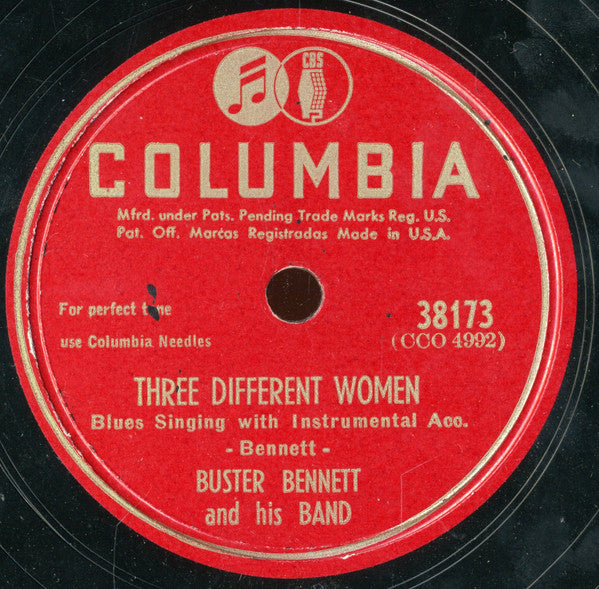 Buster Bennett And His Band : Famous Door Boogie / Three Different Women (Shellac, 10")