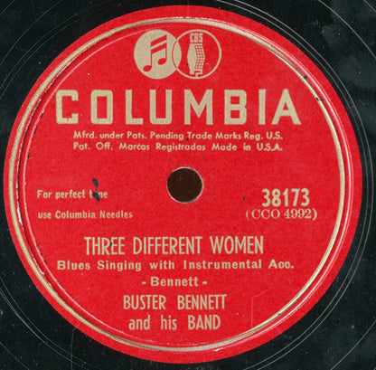 Buster Bennett And His Band : Famous Door Boogie / Three Different Women (Shellac, 10")