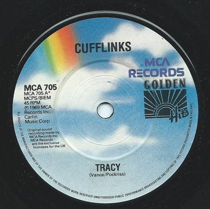 The Cuff Links : Tracy / When Julie Comes Around (7", Single, RP)