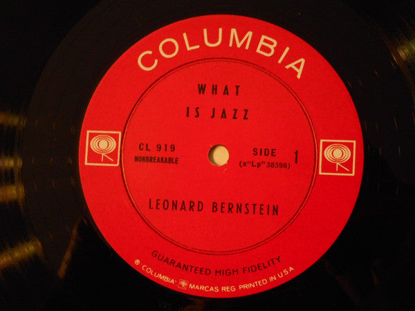 Leonard Bernstein : What Is Jazz (LP, Album, Mono)