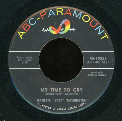 Baby Washington : Let Love Go By / My Time To Cry (7", Single)