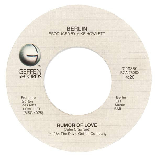 Berlin : No More Words (7", Single, Jac)