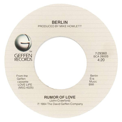 Berlin : No More Words (7", Single, Jac)