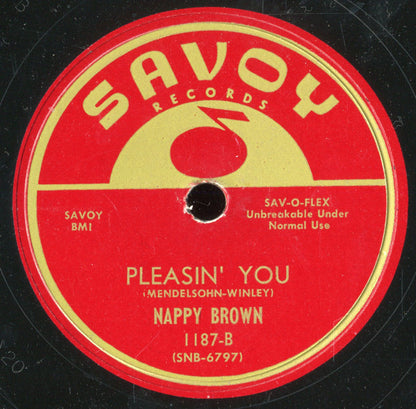 Nappy Brown : Open Up That Door / Pleasin' You (10", Single)