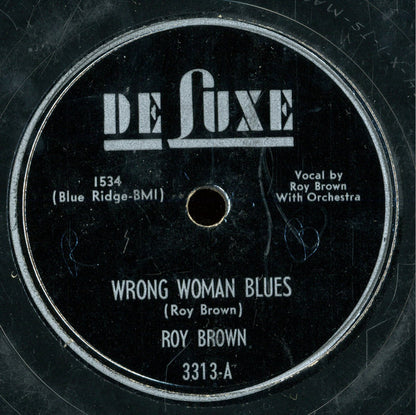 Roy Brown : Wrong Woman Blues / Beautician Blues (Shellac, 10")