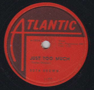 Ruth Brown : Just Too Much / Book Of Lies (Shellac, 10")