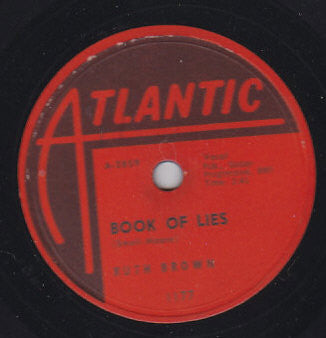 Ruth Brown : Just Too Much / Book Of Lies (Shellac, 10")