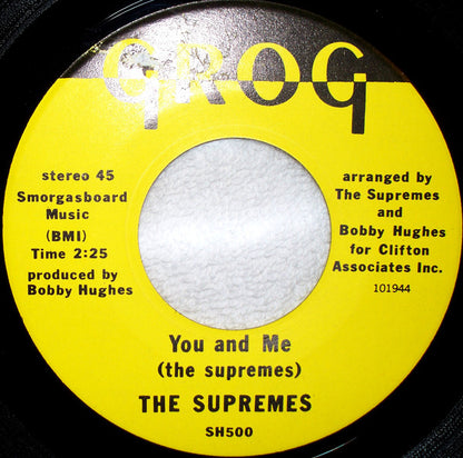The Supremes (2) : Glow / You And Me (7")