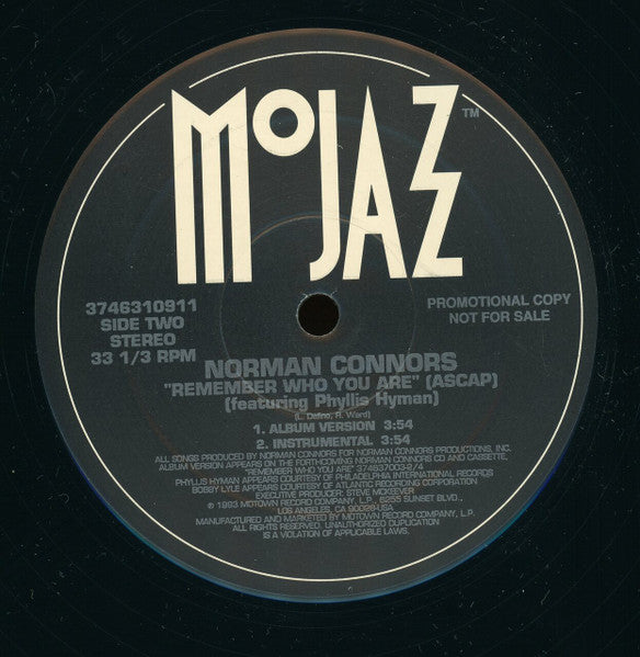 Norman Connors : Remember Who You Are (12", Promo)
