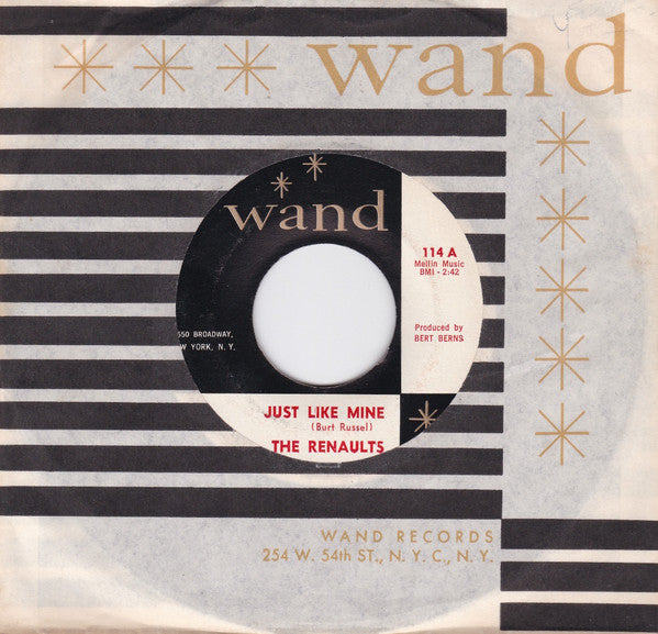 The Renaults (2) : Just Like Mine (7", Single, Mono)
