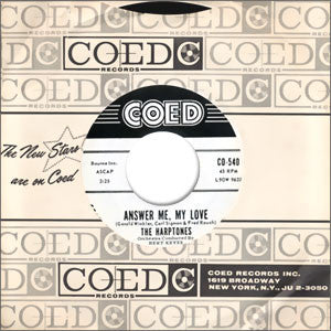 The Harptones : Answer Me, My Love / Rain Down Kisses (7", Promo)