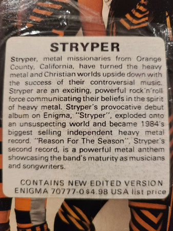 Stryper : Reason For The Season (12")