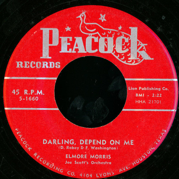 Elmore Morris : Darling, Depend On Me (7", Single)