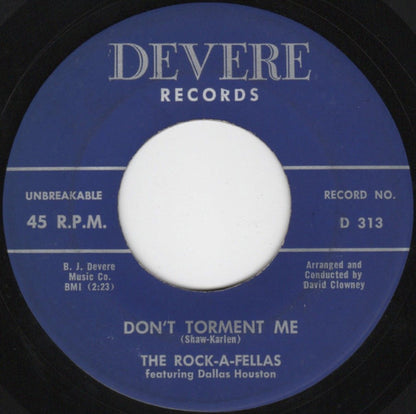 The Rock-A-Fellas (2) : Red Lips / Don't Torment Me (7")