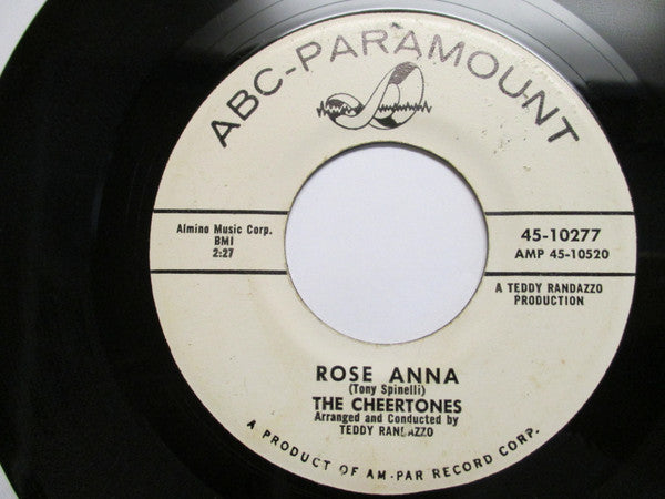 The Cheertones : I'll Come To You / Rose Anna (7", Single)