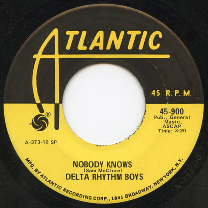 The Delta Rhythm Boys : Nobody Knows / If You See Tears In My Eyes (7", Single, RE)