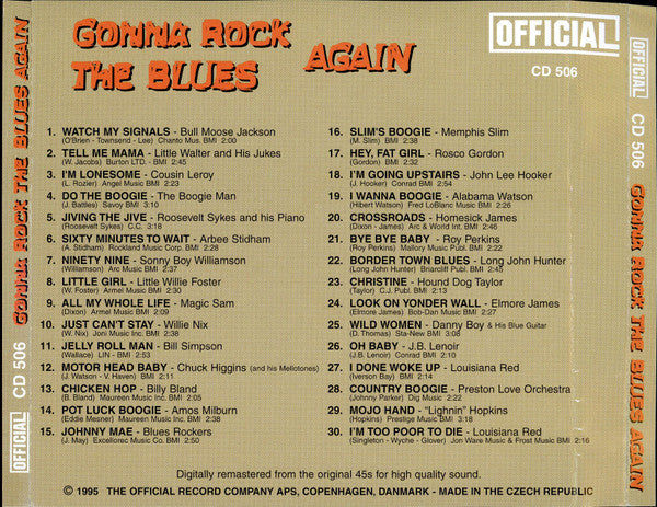 Various : Gonna Rock The Blues Again (CD, Album, Comp)
