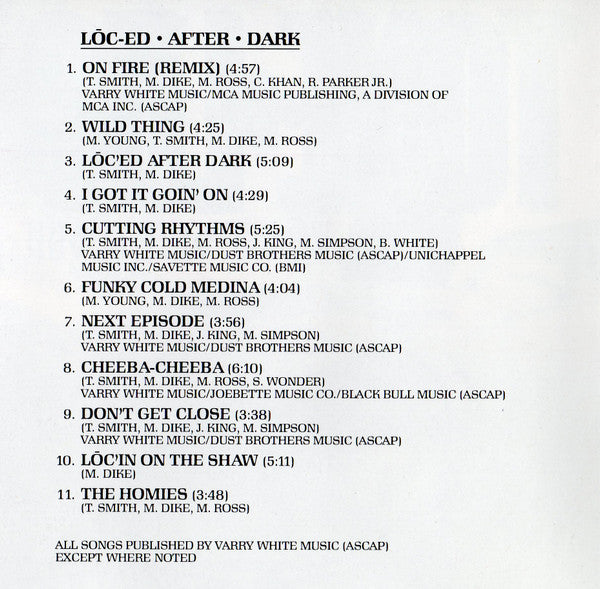 Tone Loc : Lōc'ed After Dark (CD, Album, Club)