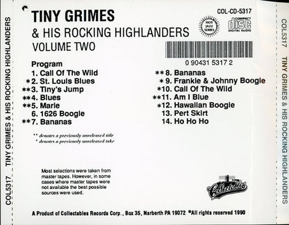 Tiny Grimes And His Rocking Highlanders : Volume Two (CD, Album, Comp)